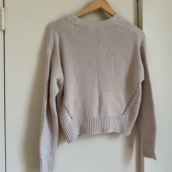 Marine Layer Women's Light Beige Sweater - Picture 3 of 3